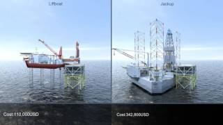 Gulf Marine Services  Jackup Vs Liftboat [upl. by Griffie753]