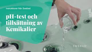 Swebad pH test och tillsättning av kemikalier [upl. by Irrehc]