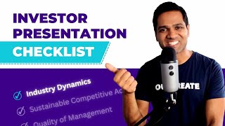 Investor Presentation Checklist What Are Investors Really Looking For [upl. by Eelasor]