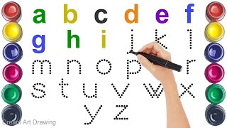 Learn Alphabets collection for writing along dotted lines for toddlers  part 3 ABC song A to Z [upl. by Neenej221]