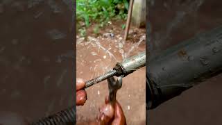 stop water leak from metal tube DIY shorts [upl. by Natsreik]