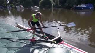 How to scull  sculling technique  rowing  learn to row [upl. by Adihsar]