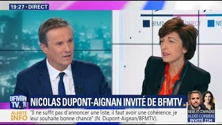 Nicolas DupontAignan invité de BFMTV [upl. by Ellevehc]