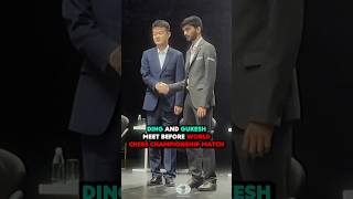 Ding and Gukesh MEET Before THE 2024 WORLD CHESS CHAMPIONSHIP [upl. by Gabey]