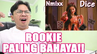 NMIXX  DICE MV REACTION  VOCAL NYA BUKAN ROOKIE LAGI [upl. by Proulx869]