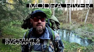 Modra river Overnight Bushcraft and Packrafting packrafting leavenotrace bushcraft camping [upl. by Benny]