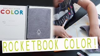 REUSABLE COLORING BOOK  Rocketbook Color Review [upl. by Hebel]