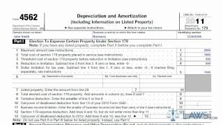 Learn How to Fill the Form 4562 Depreciation and Amortization [upl. by Eellek577]