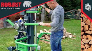 How to set up a Log splitter into a working position ROBUST Profesional Log splitter R13EEK [upl. by Romito]