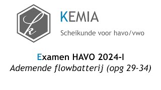 Examen scheikunde HAVO 2024I Ademende flowbatterij 2934 [upl. by Eidarb]