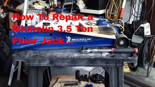 DIY  How To Repair a Michelin 35 Ton Floor Jack [upl. by Elletsyrk]