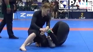 Laurah Hallock VS Amanda Alequin  Pan NoGi Championship 2019 [upl. by Aisnetroh]