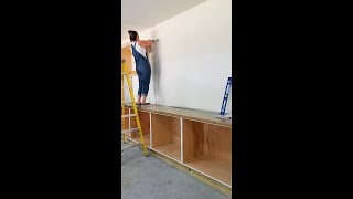 How To Hang Cabinets By Yourself [upl. by Ahgem994]