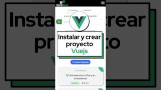 Instalación Vuejs y creación proyecto con JavaScript o TypeScript [upl. by Ananna]