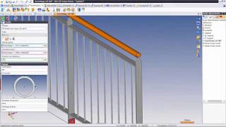 Como construir um guarda corpos com Topsolid Steel [upl. by Shank389]