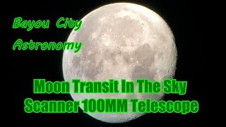 Moon Transit In Orion SkyScanner 100mm Reflector Telescope [upl. by Stich]