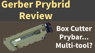 Gerber Prybrid Review  Prybar Box Cutter Multitool Bonus HipClip Pocket Clip [upl. by Ahseka588]