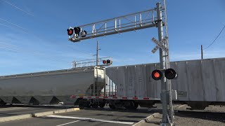 UP 1089 LRS51 Local West  Louise Ave Railroad Crossing Lathrop CA [upl. by Nostets]