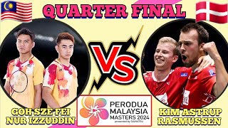 QF🇲🇾Goh Sze FeiIzzuddin Rumsani 🆚️ 🇩🇰Kim AstrupAnders Rasmussen🔥‼️malaysiamasters2024 [upl. by Remark368]