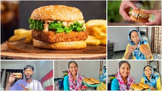 Ajj reet na bnaia K F C burger 🍔🥰chk kro full vlog Preetakashvlogs [upl. by Ceevah639]