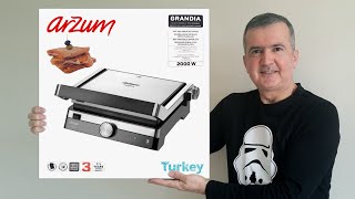 Arzum AR2023 Grandia Izgara ve Tost Makinesi Ürün İncelemesi [upl. by Anoel]