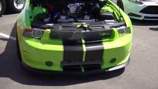 2014 Shelby GT 350 one in Gotta Have it Green and one in Race Red side by side [upl. by Gonta]