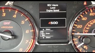 2017 Subaru WRX STI  How To Set The REV Limiter [upl. by Senn849]