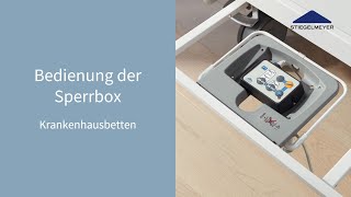 Krankenhausbetten  Funktionsvideo  Sperrbox  Stiegelmeyer [upl. by Glenden]