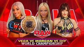 Liv Morgan vs Zelina Vega vs Iyo Sky Womens World Championship Full Match WWE Raw Highlights [upl. by Markus]