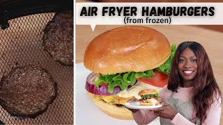 How to make Frozen Hamburger Patties in the Air Fryer NO THAW [upl. by Socher]