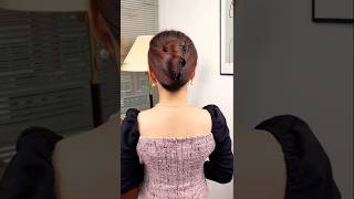 French bun hairstyle with clips tranding viralvideos short viralvideo [upl. by Yeoz346]