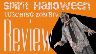 Spirit Halloween 2014 Lurching Zombie Animatronic Review [upl. by Covell]