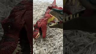 TRex Vs Allosaurus stop Motion battle jurrassicworldchaostheory ￼stopmotion ￼￼ [upl. by Sioled331]