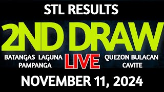 Stl Result Today 2nd draw November 11 2024 STL Batangas Live [upl. by Lareena]