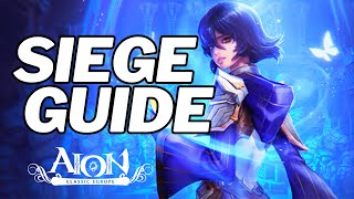 Aion Classic EU SIEGE GUIDE  How to Get Best Rewards from Siege Beginners Guide 2023 [upl. by Onaimad]