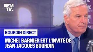 Michel Barnier face à JeanJacques Bourdin en direct [upl. by Ailiec]