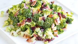 Easy Broccoli Salad Recipe [upl. by Arraes]