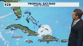 Hurricane Oscar Storm developing in the gulf updated track [upl. by Pussej]