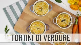 TORTINI DI PASTA SFOGLIA CON VERDURE  ricetta vegetariana semplice [upl. by Va]