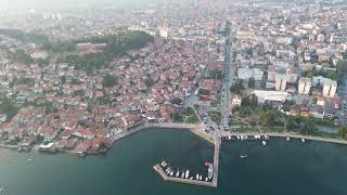 Ohrid Old City view and Lake View by DRONE  Ohrid Macedonia  ECTV [upl. by Vial655]