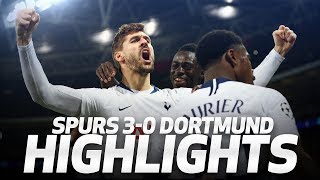 HIGHLIGHTS  SPURS 30 BORUSSIA DORTMUND UEFA Champions League Round of 16 first leg [upl. by Aillicec]