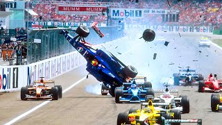 Crazy Formula 1 Crashes [upl. by Anikat]