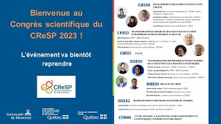 IIIe Congrès scientifique du CReSP  28 septembre présentations de laprèsmidi nouveautés et prix [upl. by Kask]