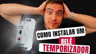 Como instalar relé temporizadorminuteria  ESPAÇO DA ELÉTRICA [upl. by Anu21]