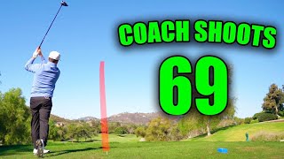 COACH SHOOTS UNDER PAR AT TWIN OAKS GOLF COURSE [upl. by Natam]