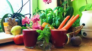 Mint Basil Beet Carrot Juice  Take 3 [upl. by Znerol867]