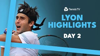 Rinderknech vs Evans THRILLER Etcheverry Battles ATP Tour Debutant  Lyon 2024 Highlights Day 2 [upl. by Ileyan]