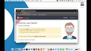 OAuth 20 Login with JHipster 5  React [upl. by Llevad]