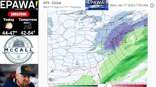 Friday January 12th 2024 video forecast [upl. by Adlihtam674]