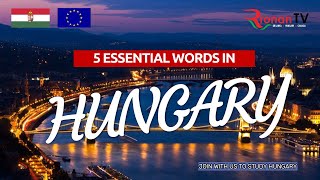 5 Essential Hungarian Words Every Student Should Know [upl. by Buckels365]